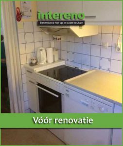 Foto´s keukenrenovati voor Intereno